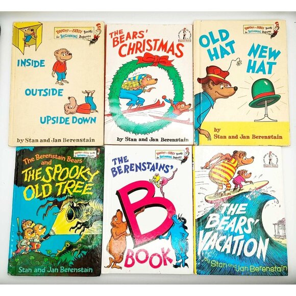 The Berenstain Bears HC & 1 SC Vintage 60s 70s Lot 4 - Picture 1 of 2